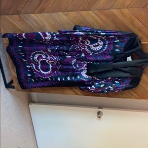Paisley pattered silky dress